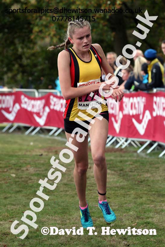 Womens under-17s, 2016 National Cross Cpuntry Relays, Berry Hill Park, Mansfield. Photo: David T. Hewitson/Sports for All Pics